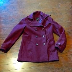 New York and Company Burgundy Coat